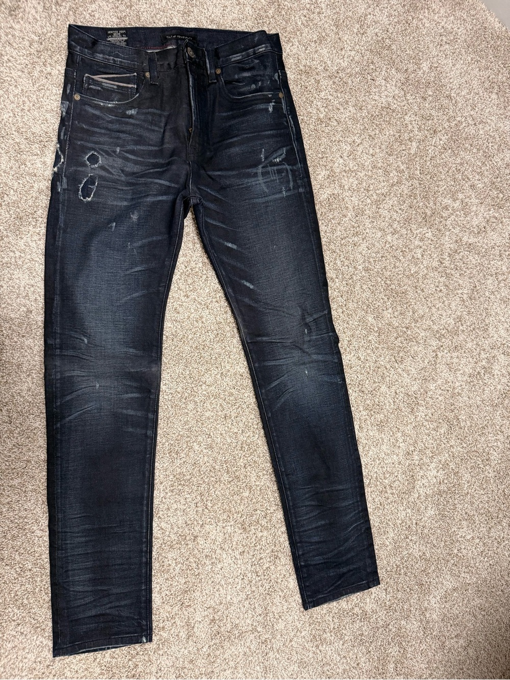 Cult of Individuality Dark Blue Skinny Jeans 30x33